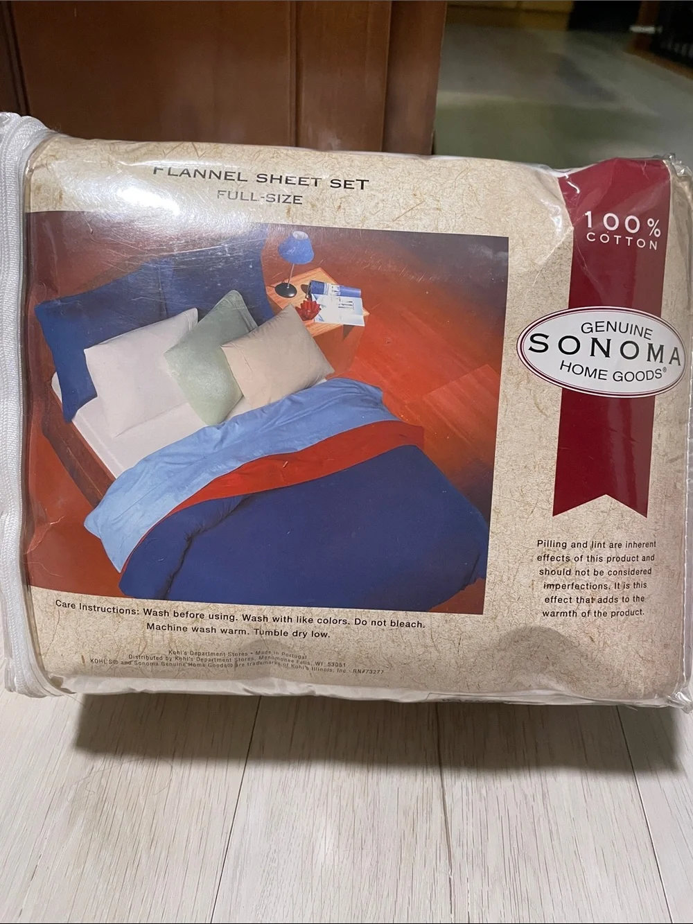 Sonoma White Flannel Sheet Set - Full Size